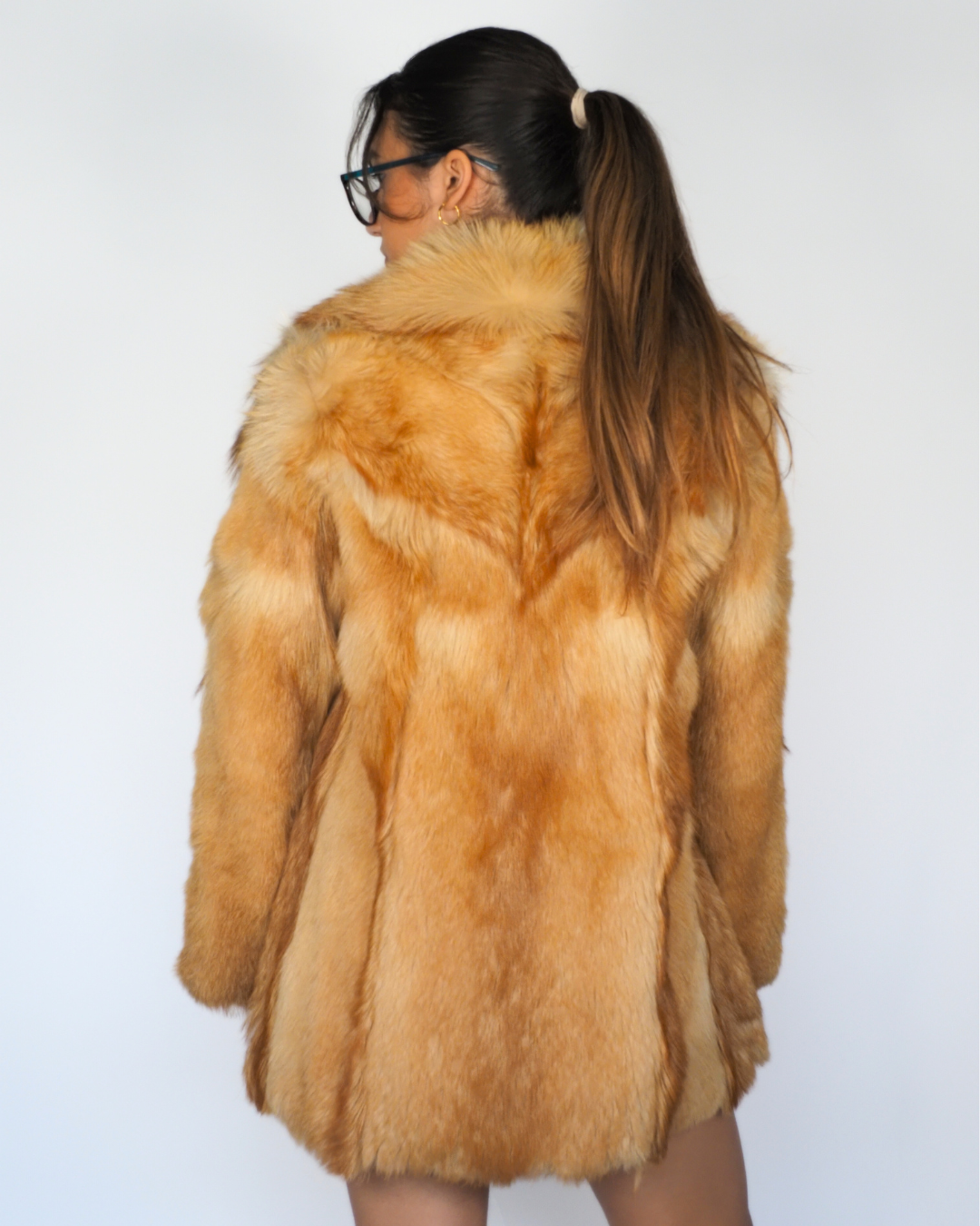 Honey Brown Statement Fur Coat – Gaewolf