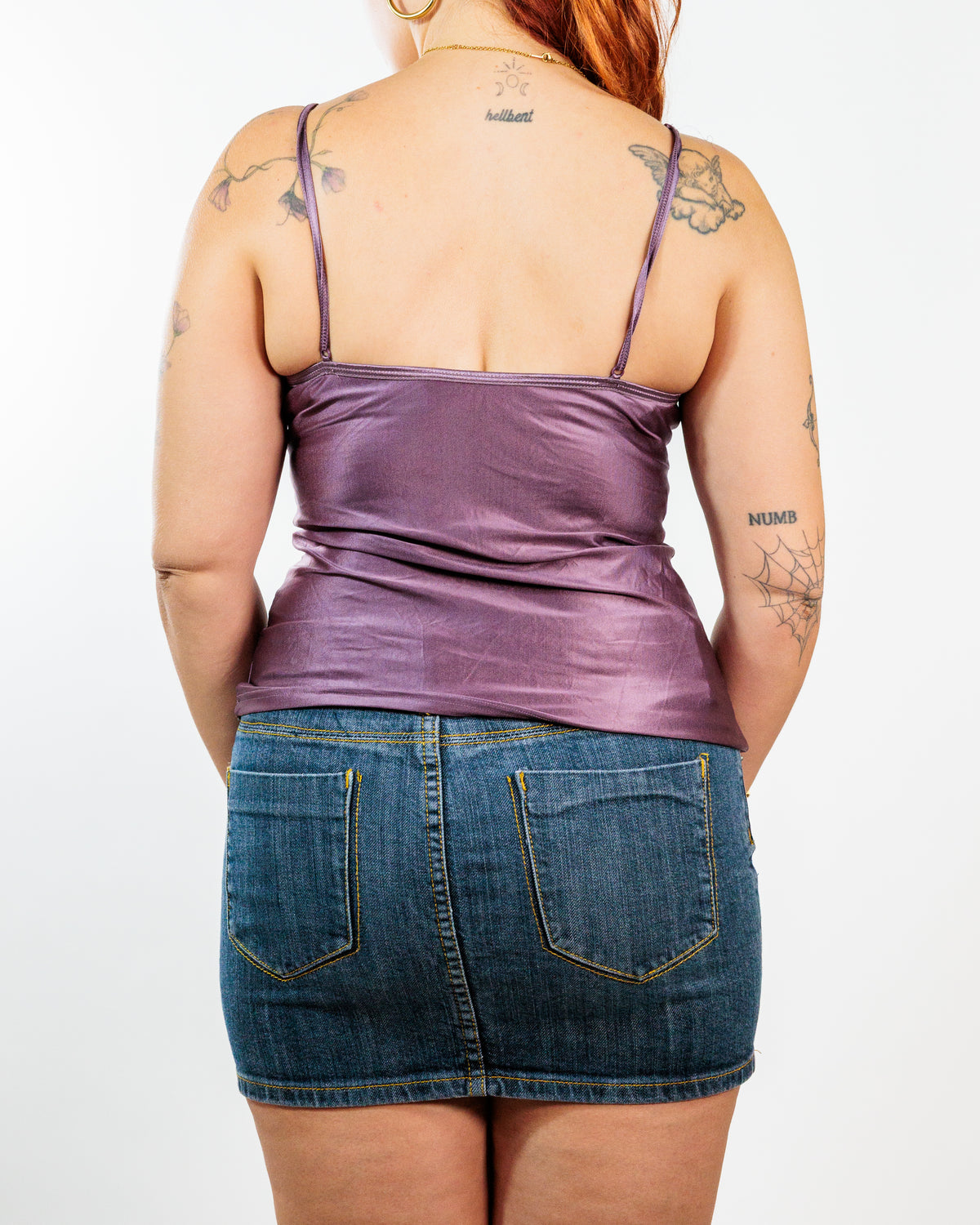 Mauve Satin & Lace Camisole Top - Wonderbra