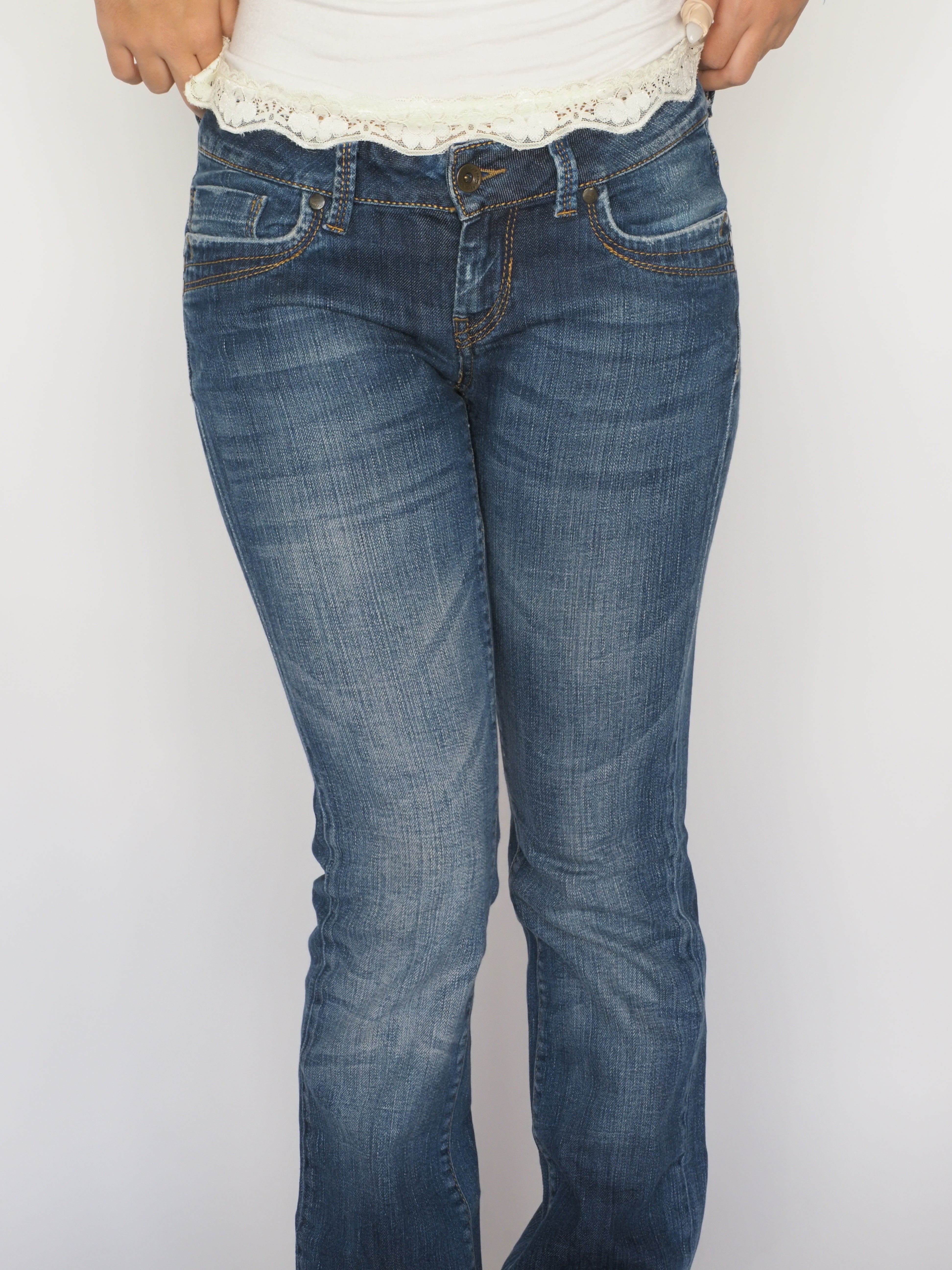 Sisley Dark Wash Straight-Leg Jeans