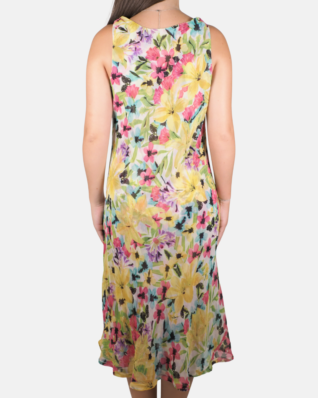 Reversible Watercolour Floral Midi Dress