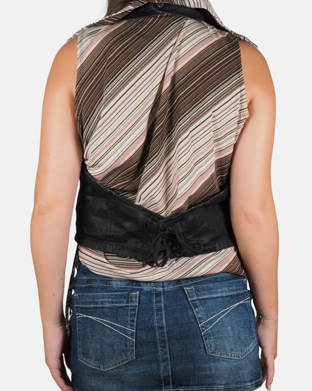 Vintage Midnight Moto Vest - Terranova