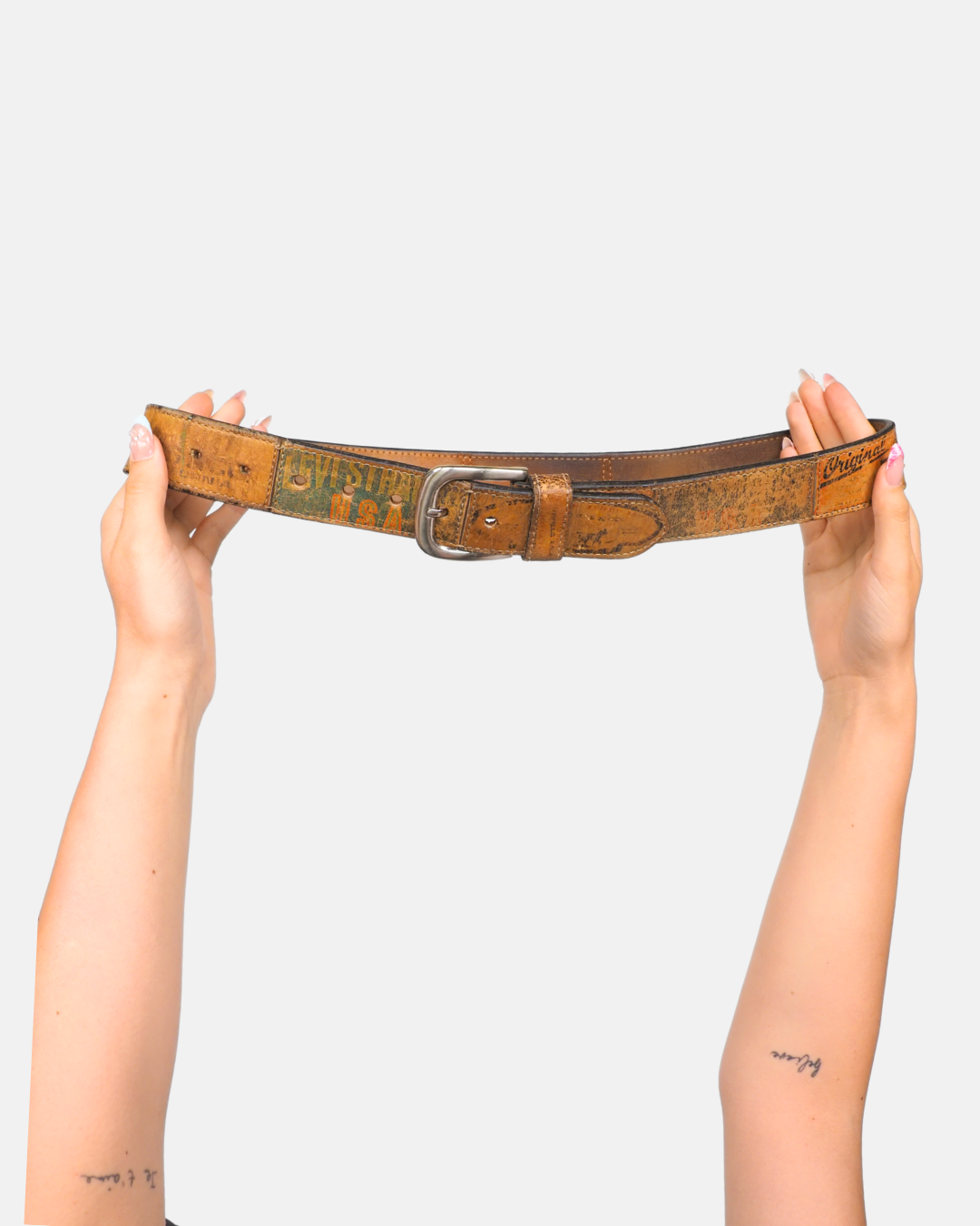Indie Sleaze Graphic Leather Belt