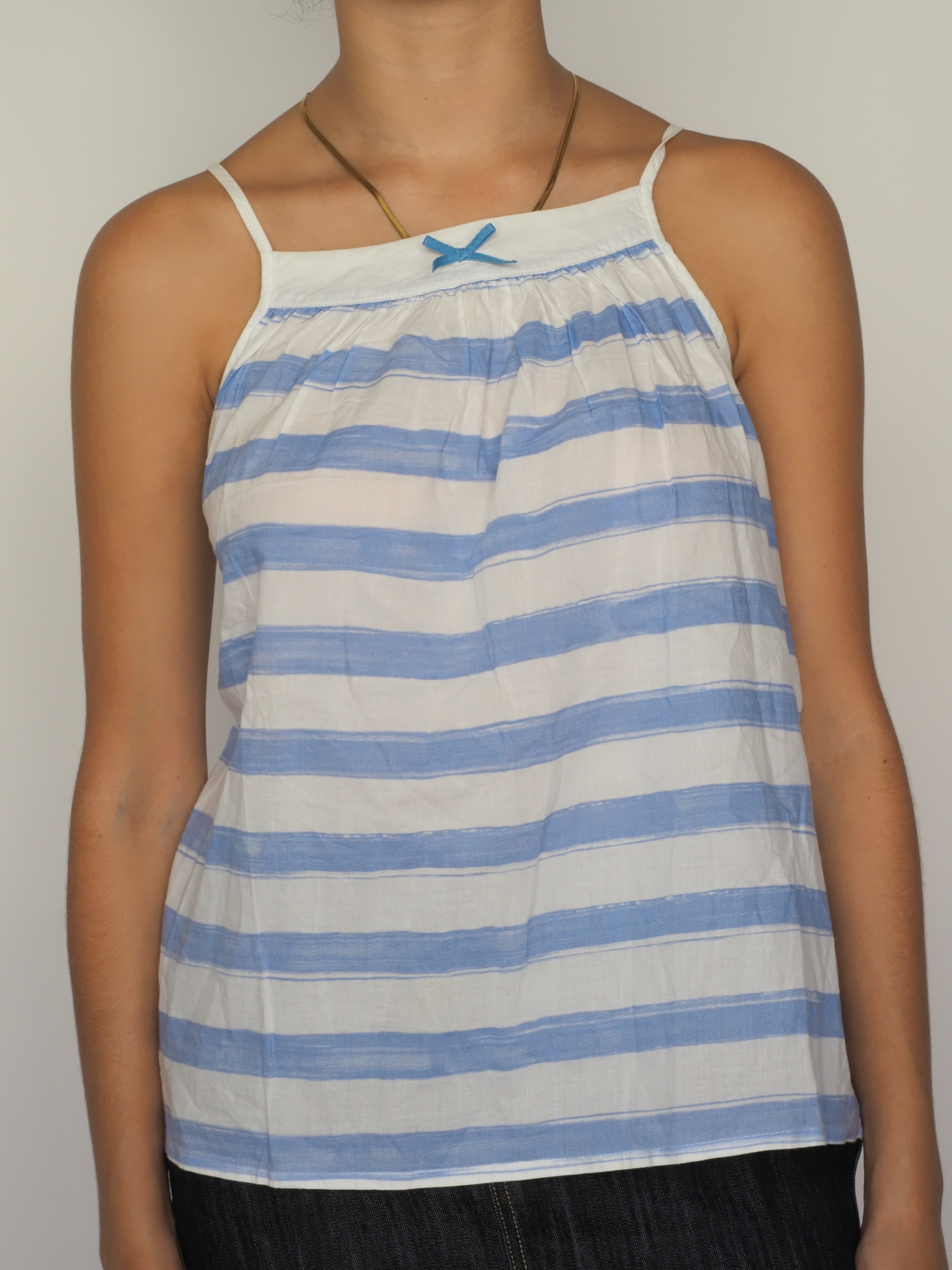 Blue & White Striped Halter Top – United Colors of Benetton