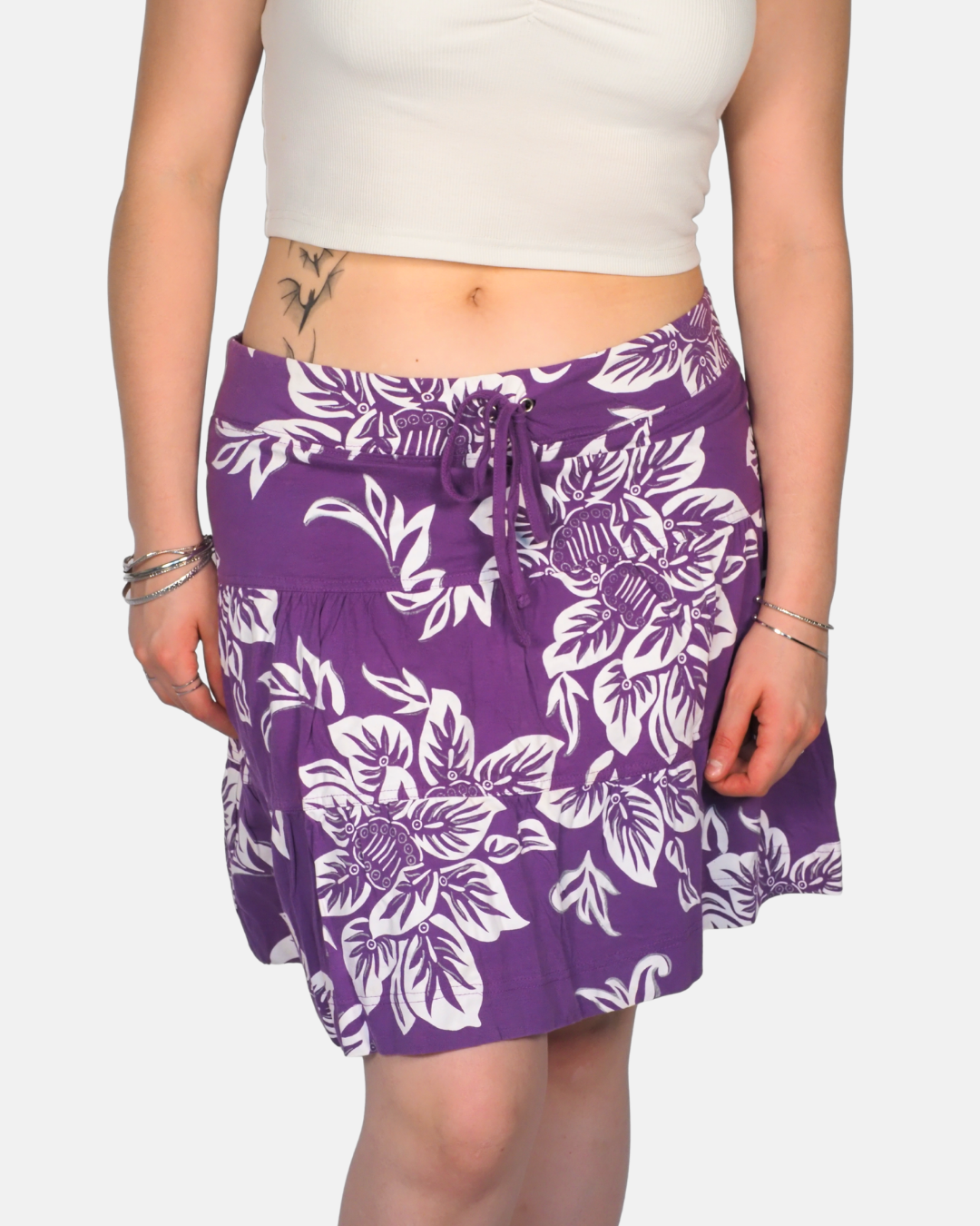 Y2K Tropical Floral Mini Skirt – Riviera