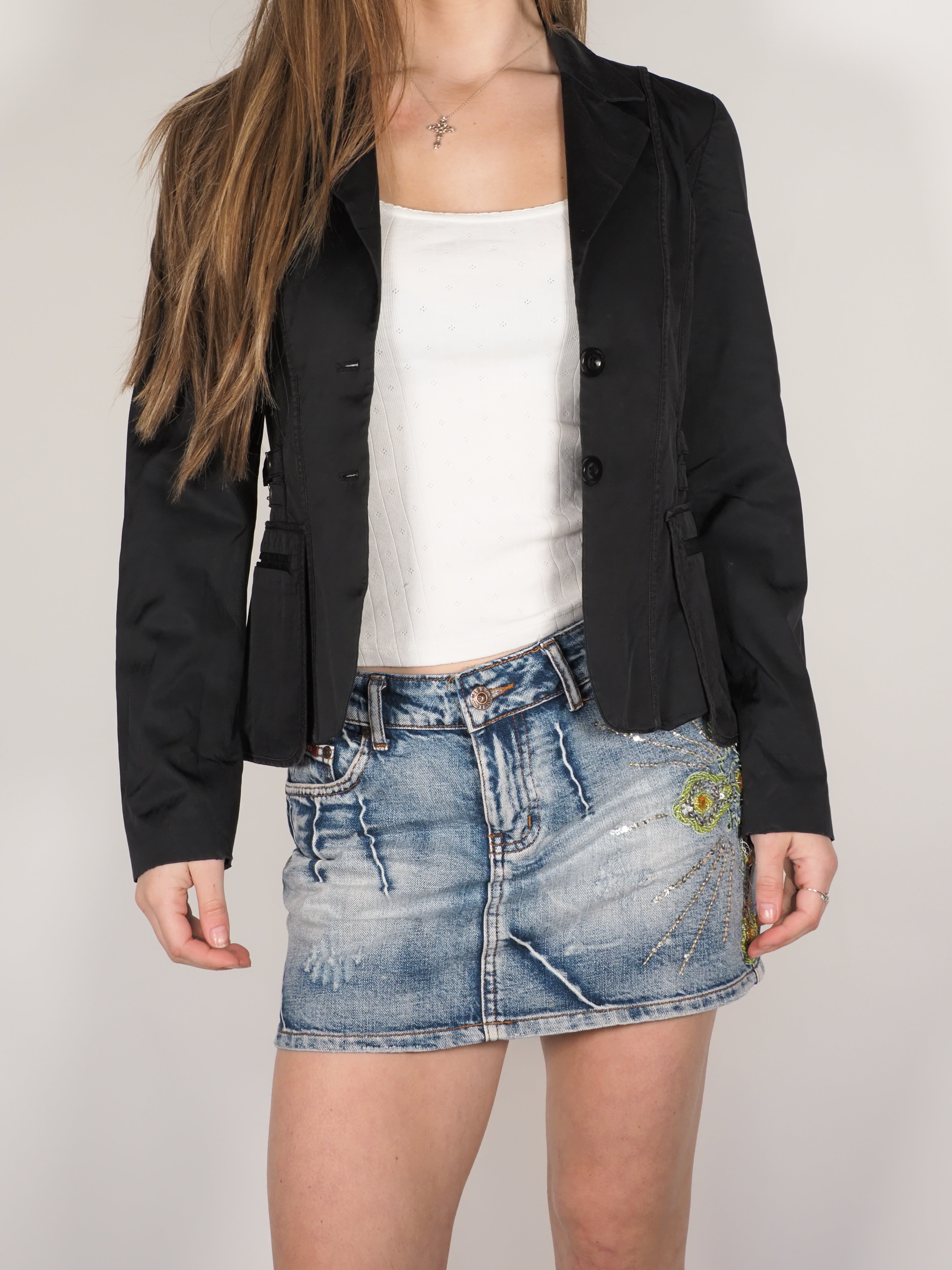 Pinko Fitted Black Blazer – Y2K Tailored Jacket