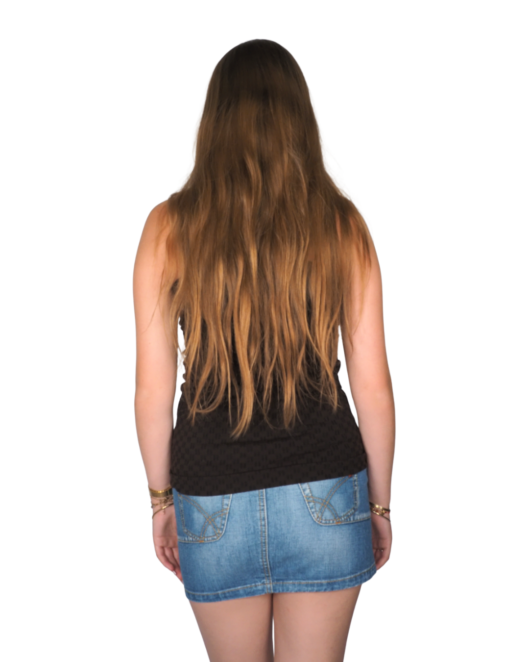 Brown Ring Detail Halter Top by Philippe Matignon