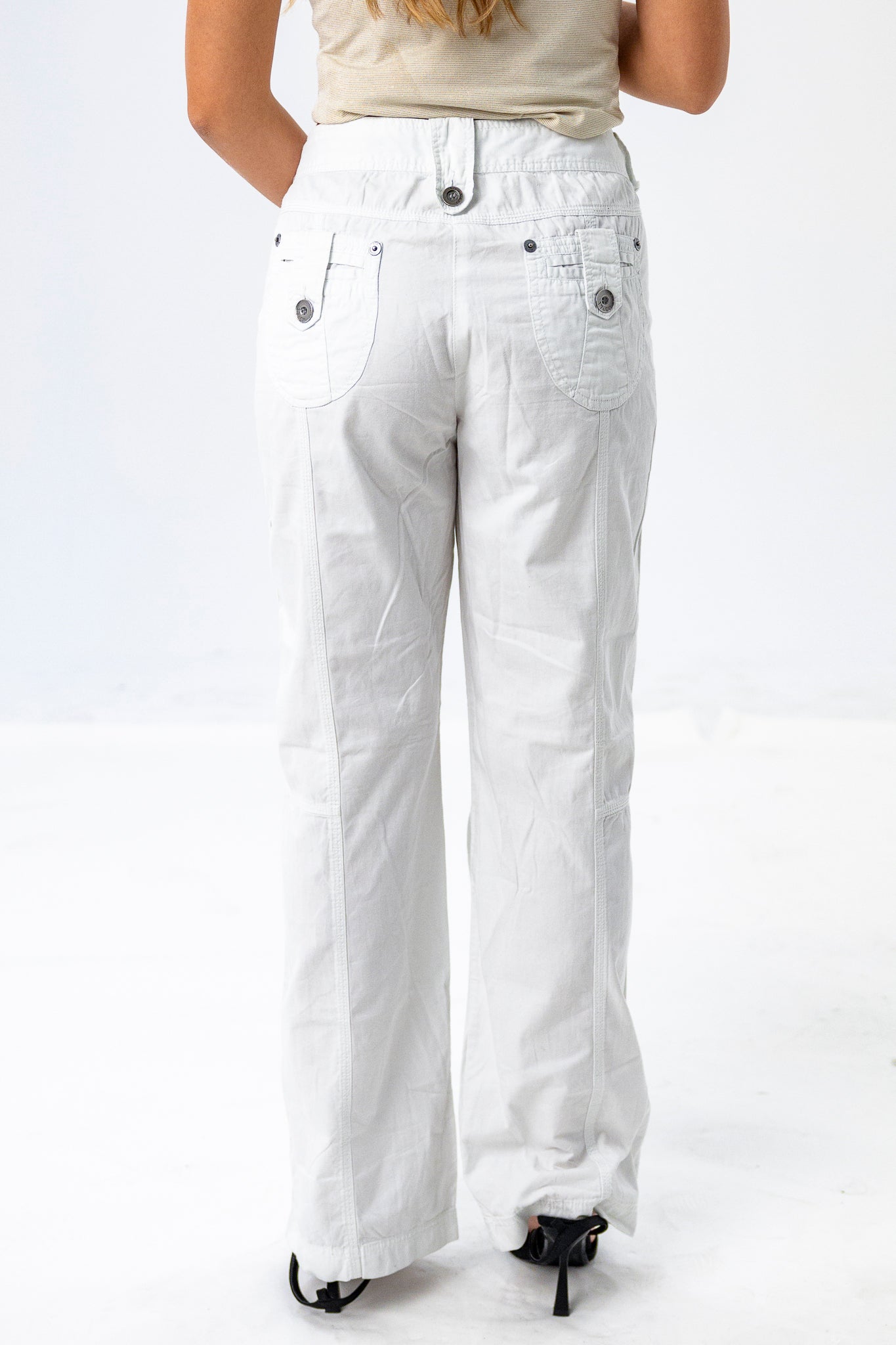 White Cargo Pants