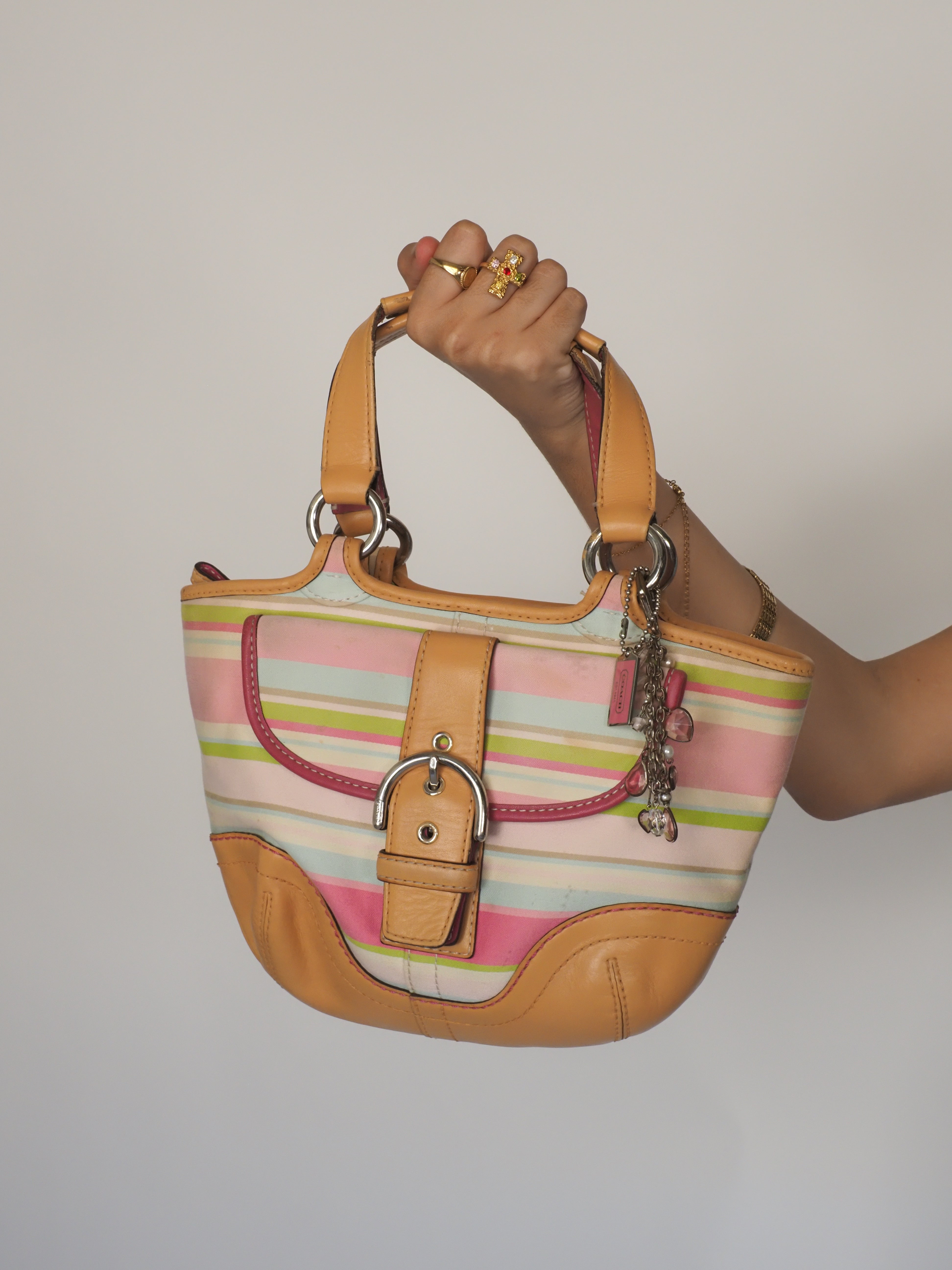 Coach Soho Striped Small Tote