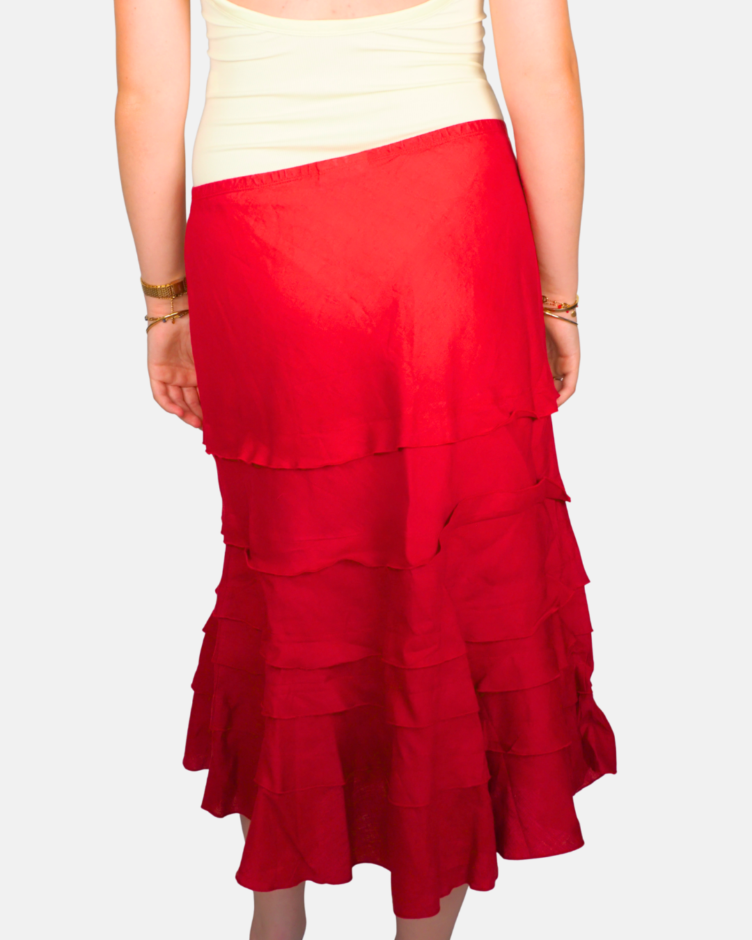 Wallis Tiered Ruffle Midi Skirt