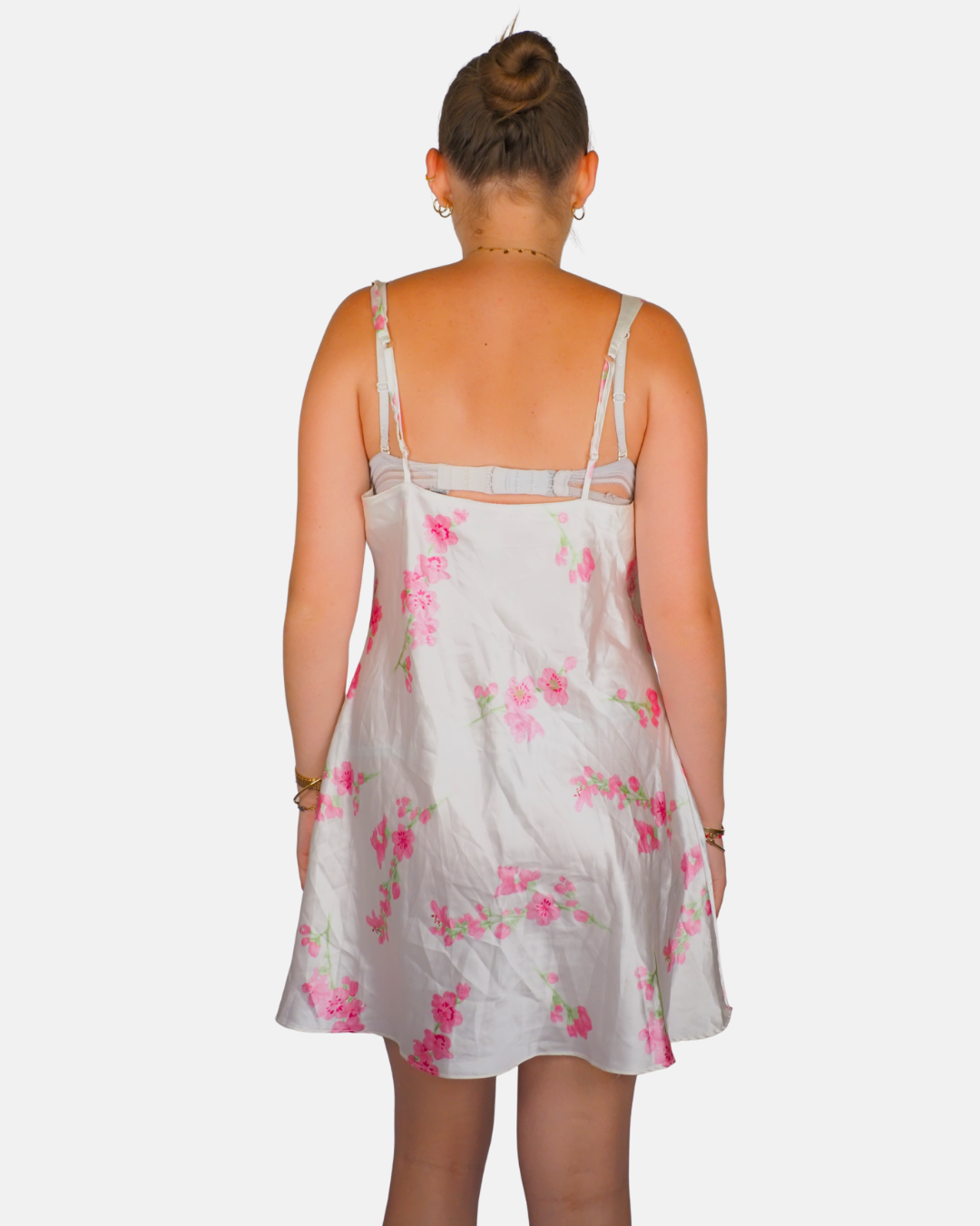 Floral Satin Slip Dress