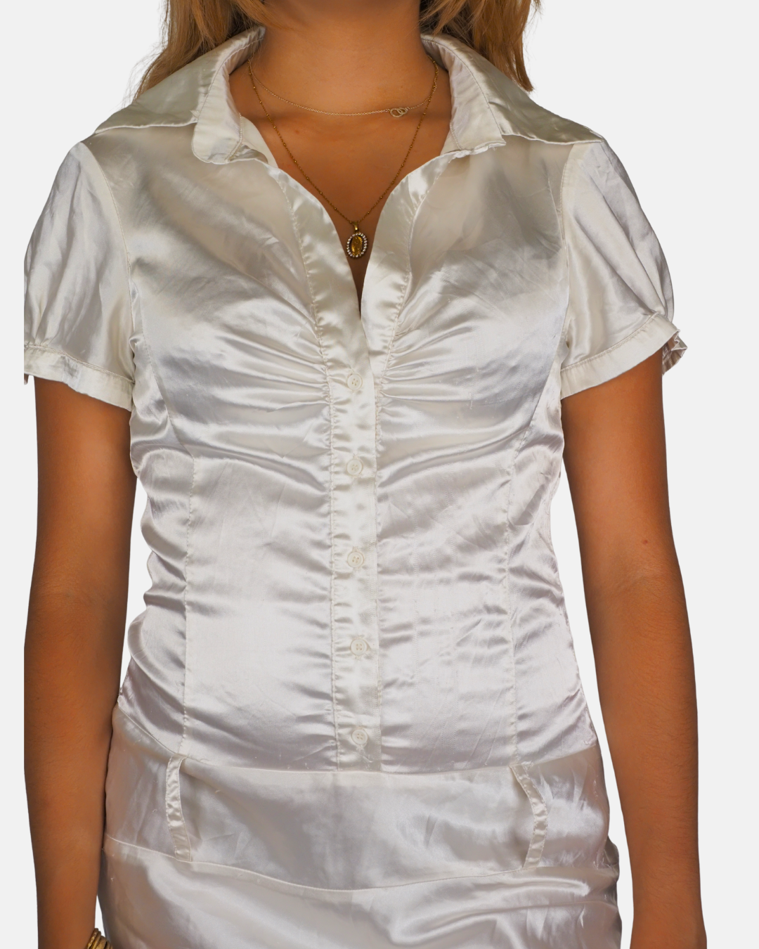 Tally Weijl Satin Shirt Mini Dress